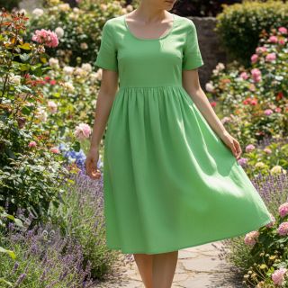 Pamučna tkanina popelin neon green