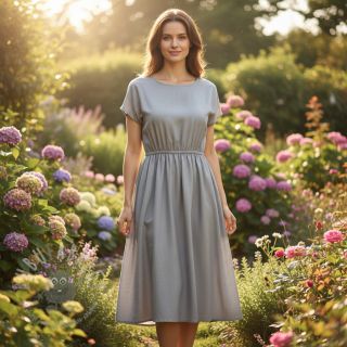 Pamučna tkanina popelin metal grey