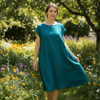 Pamučni popelin forest petrol