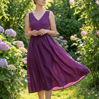 Pamučni popelin dark purple