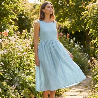 Pamučni popelin light blue