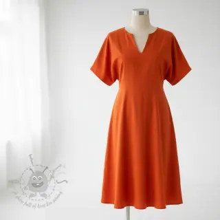 Pamučni popelin flame orange