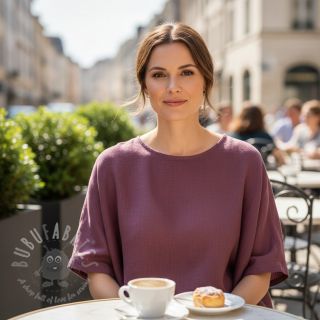 Pamuk SLUB WASHED mauve