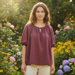 Pamuk SLUB WASHED mauve