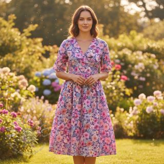 Pamuk Significant flowers purple digital print