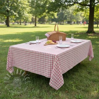 Pamuk Check old rose