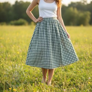 Pamuk Check dark green