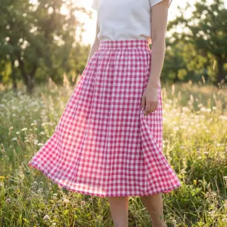 Pamuk Check fuchsia