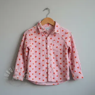 Pamuk FLANNEL Hearts pink