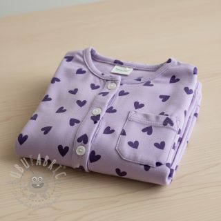 Pamuk FLANNEL Hearts lavender