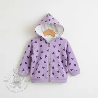 Pamuk FLANNEL Hearts lavender