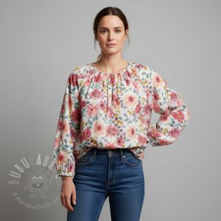 Pamuk Flower Sonja red digital print