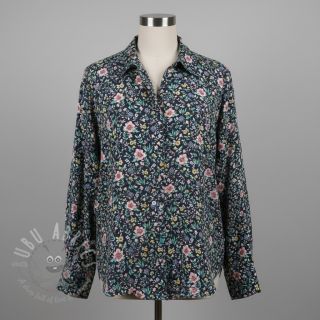 Pamuk Flowers Tara navy design B digital print