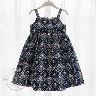 Pamuk Flowers Tara navy design A digital print