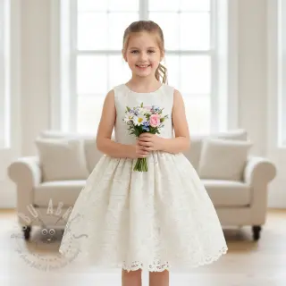 Pamuk EMBROIDERY Blanchette dizajn A