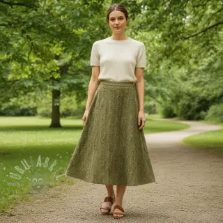 Pamuk s lanom Vintage Fringe Stripe army