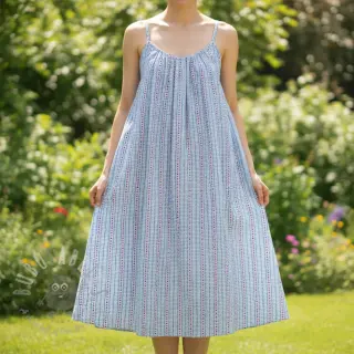 Pamuk JACQUARD Hearts light blue