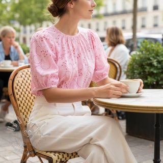 Pamuk VOILE Puffy light pink