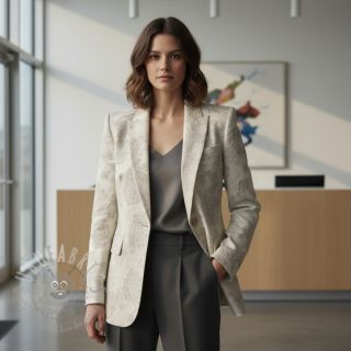 Pamuk s lanom JACQUARD Peony flowers