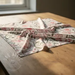 Pamuk Meadow white digital print