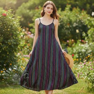 Pamuk LUREX stripes navy