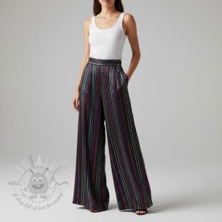 Pamuk LUREX stripes navy