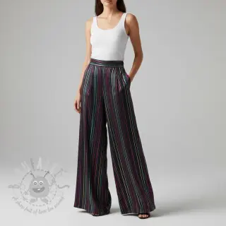 Pamuk LUREX stripes navy