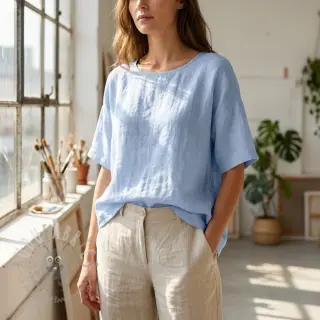 Pamuk s lanom light blue