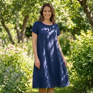 Pamuk s lanom dark blue