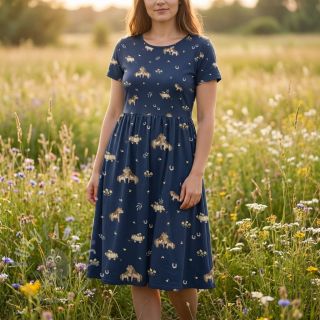 Pamuk Ponny navy digital print