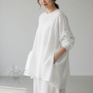 Pamuk EMBROIDERY DOBBY Square white