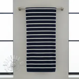 Frotir YARN DYED Stripe BIG dark blue