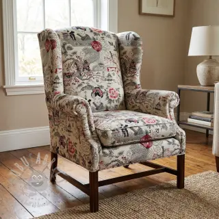 Dekorativna tkanina jacquard Akita blanc