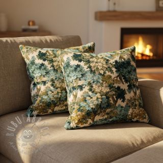 Dekorativna tkanina jacquard Aubusson emeraude