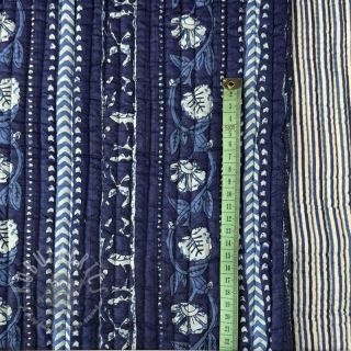 Pamuk QUILT Gange bleu