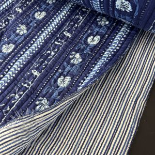 Pamuk QUILT Gange bleu