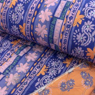 Pamuk VOILE STEPPED Daria flower purple digital print