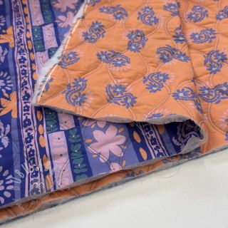 Pamuk VOILE STEPPED Daria flower purple digital print