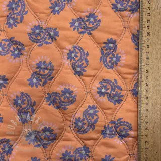 Pamuk VOILE STEPPED Daria flower purple digital print