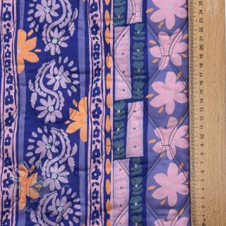 Pamuk VOILE STEPPED Daria flower purple digital print