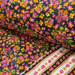 Pamuk VOILE STEPPED Ophelia flower digital print