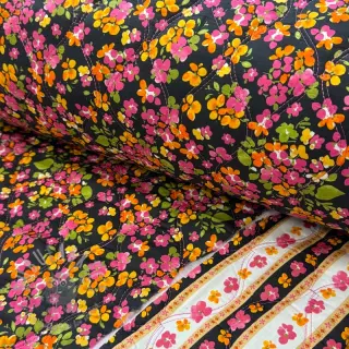 Pamuk VOILE STEPPED Ophelia flower digital print