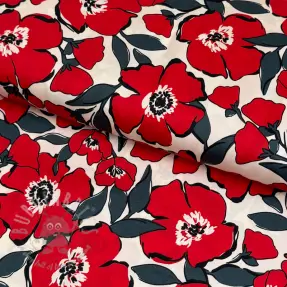Pamuk SATIN Flower Kala offwhite