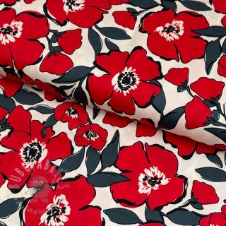 Pamuk SATIN Flower Kala offwhite