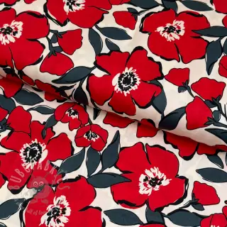 Pamuk SATIN Flower Kala offwhite