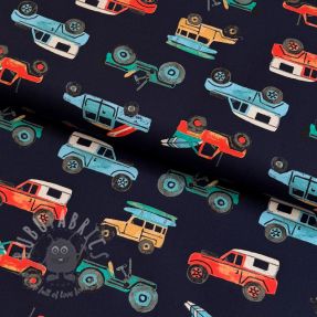 Pamuk Cars navy digital print