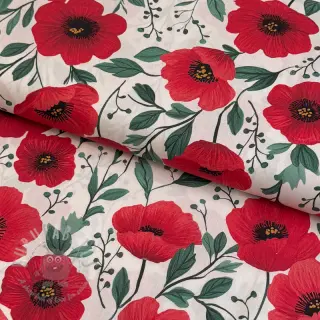 Pamuk Poppy offwhite digital print