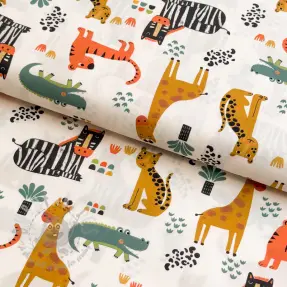Pamuk Safari time offwhite digital print