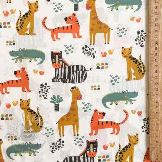 Pamuk Safari time offwhite digital print