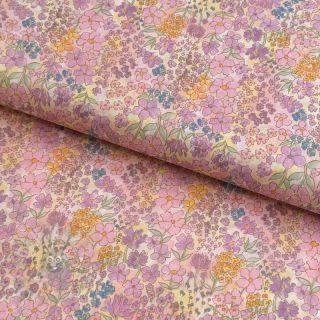 Pamuk VOILE Small hayppy flowers digital print